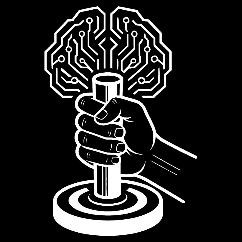 Intelligence artificielle cyborg du cerveau numérique