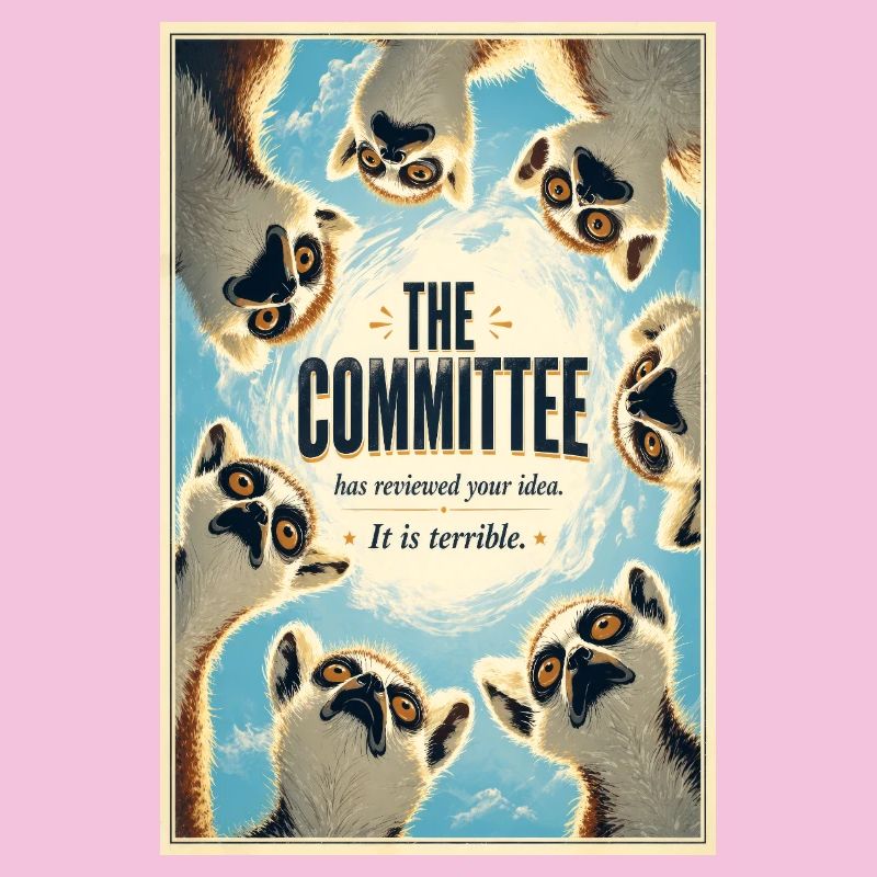 L’affiche des Lémuriens du Comité