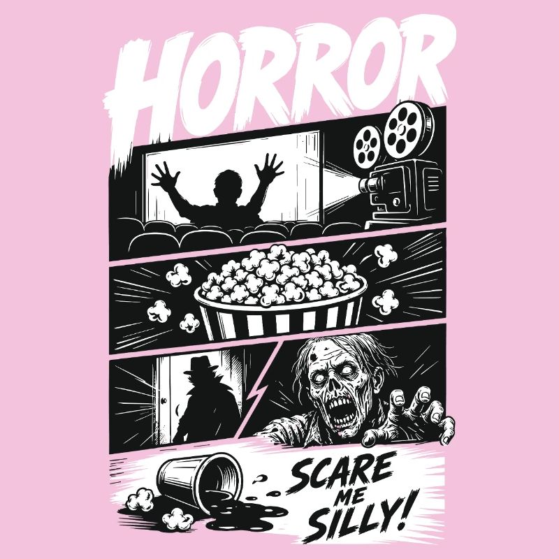 Horror Popcorn Comic Style
