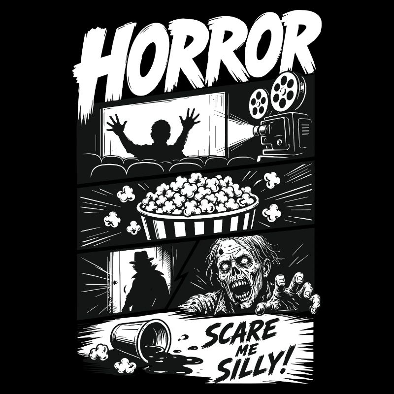 Horror Popcorn Comic Style
