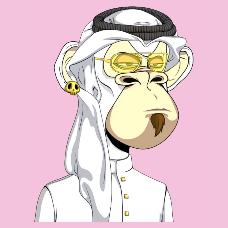 Ape mit Goldbrille
