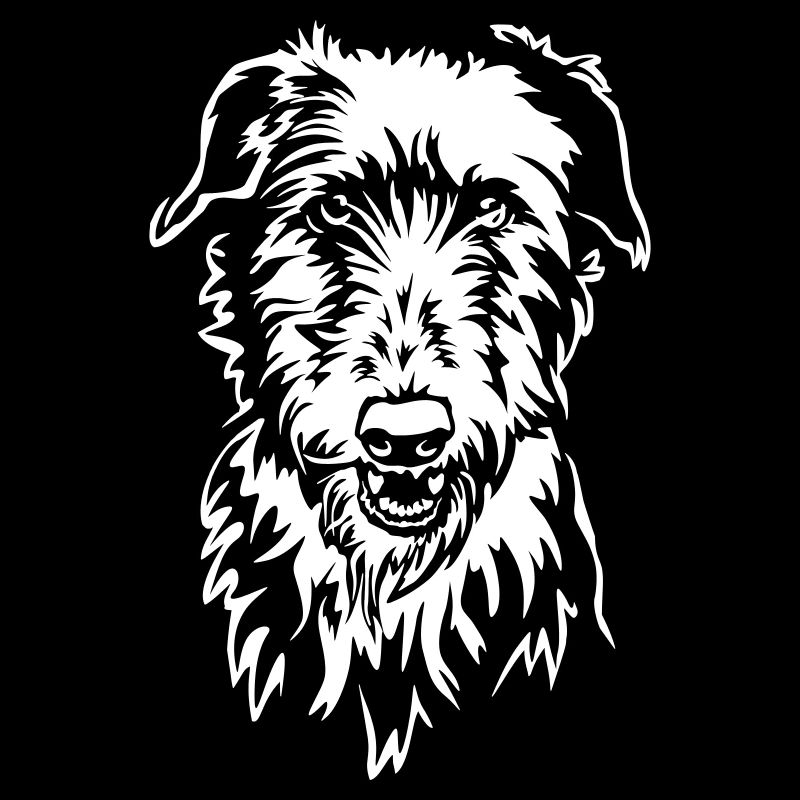 Scottish Deerhound Kopf "Black Edition"