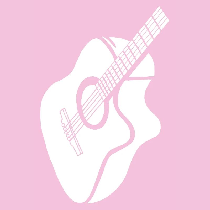 white guitar