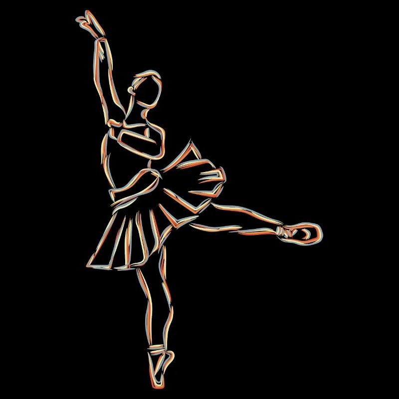 Dessin de fille de ballet