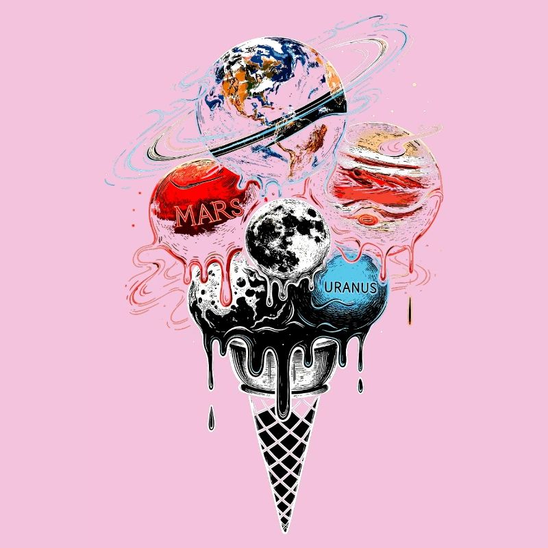 Planet Cream Scoop - Space Galaxy Science