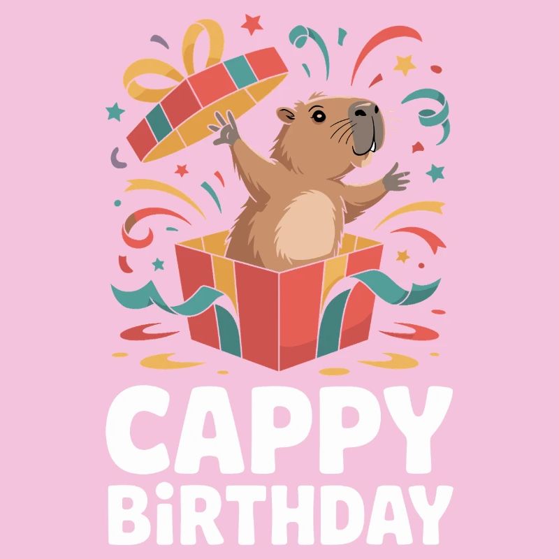 Capybara Anniversaire Cappy Anniversaire Drôle de capy
