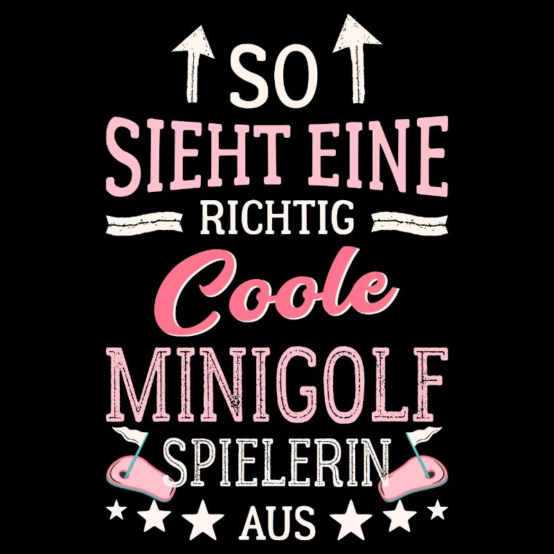 So sieht eine richtig coole Minigolfspielerin aus