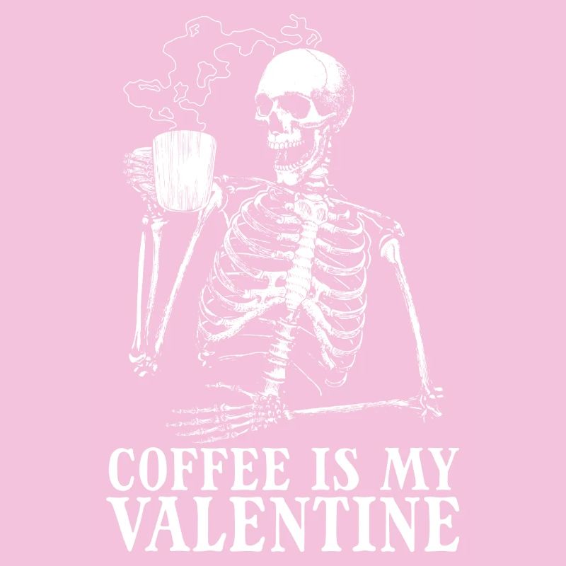 Le café est ma Saint-Valentin – Café squelette pour M