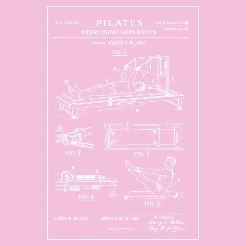 Pilates-Reformer-Blaupause