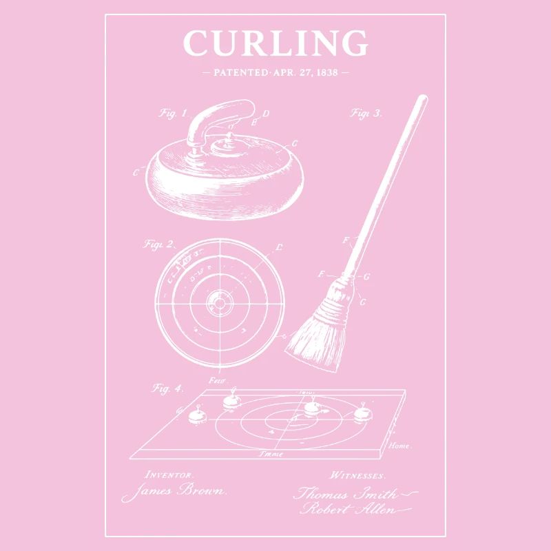 Illustrations de plans de curling