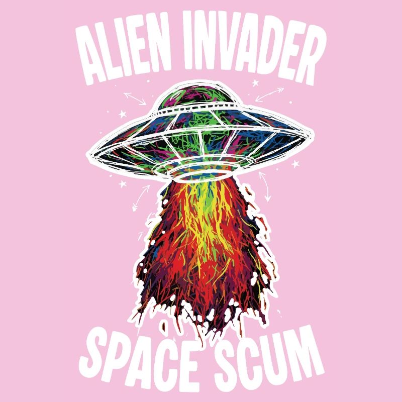 UFO Alien Invader Space Scum Scribble
