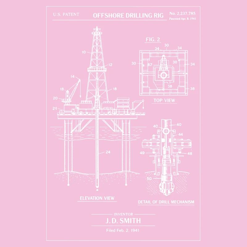 Offshore Drilling Rig Blueprint