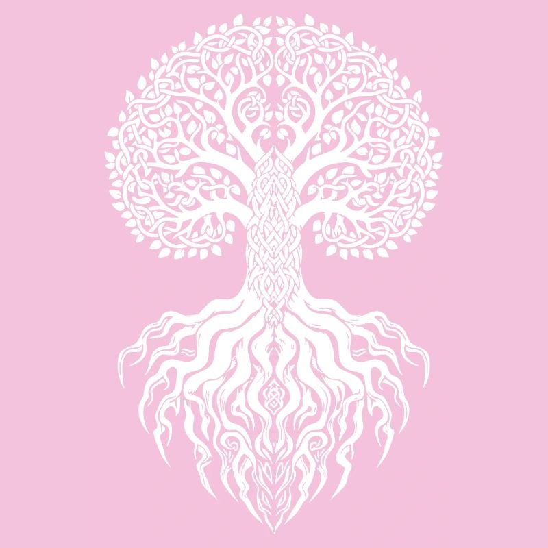 Yggdrasil Wikingerbaum des Lebens Maskottchen Nordbaum