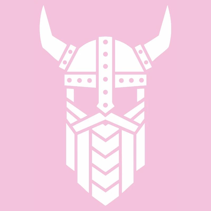 Viking Minimalist Warrior Geometric Mascot