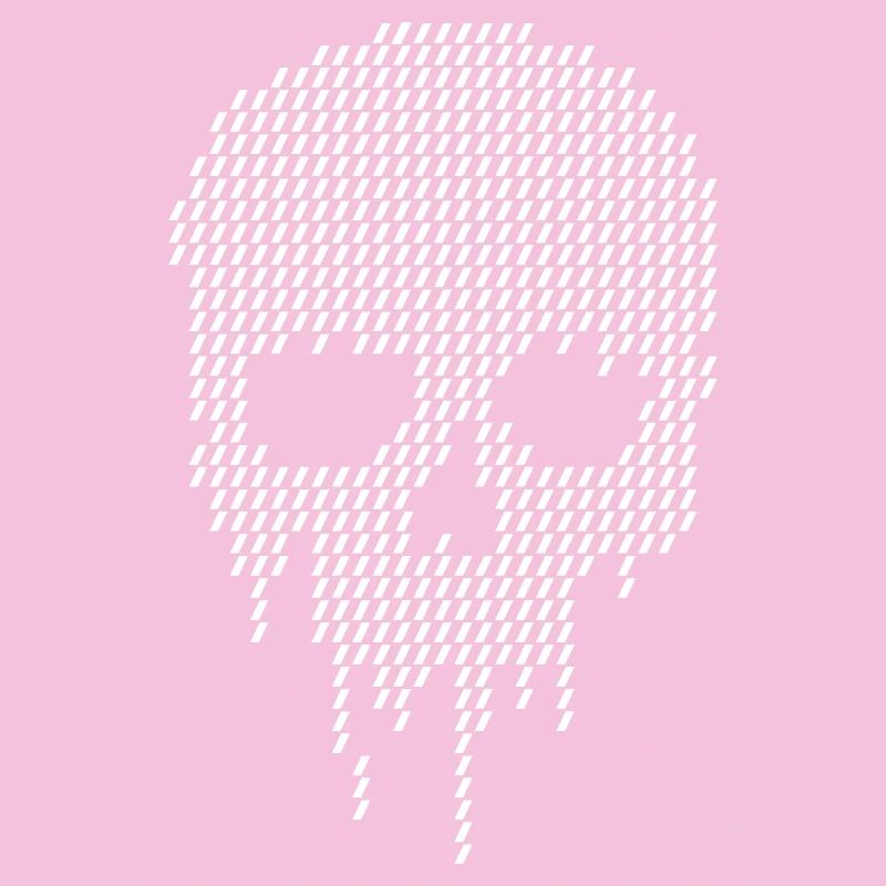 Crâne de Pixel Dégoulinant