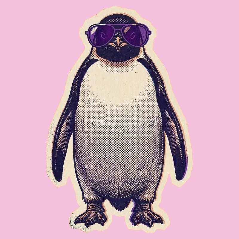 Pingouin avec lunettes de soleil