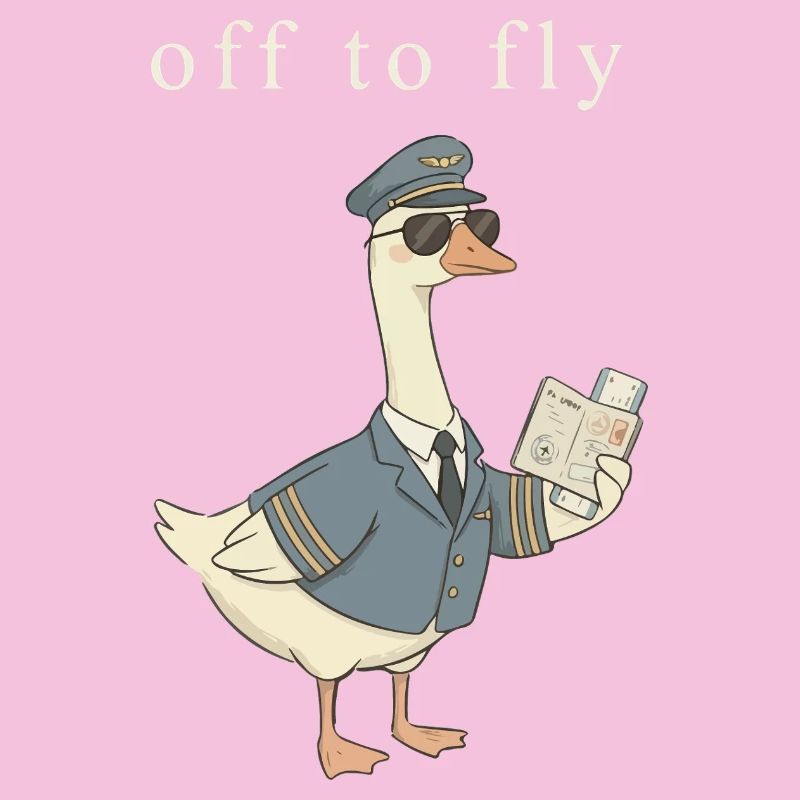 Duck pilot on take-off