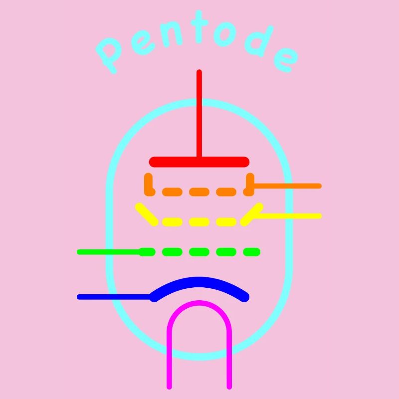Rainbow Pentode - Vacuum Tube Symbol