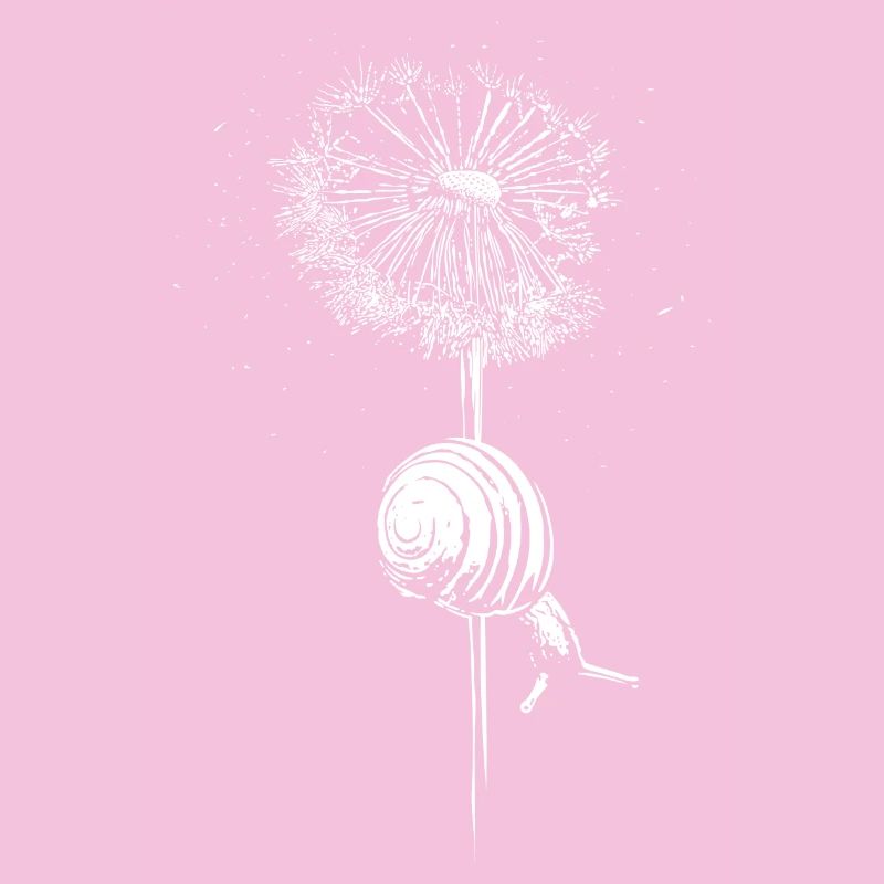 Pusteblume Löwenzahn Schnecke