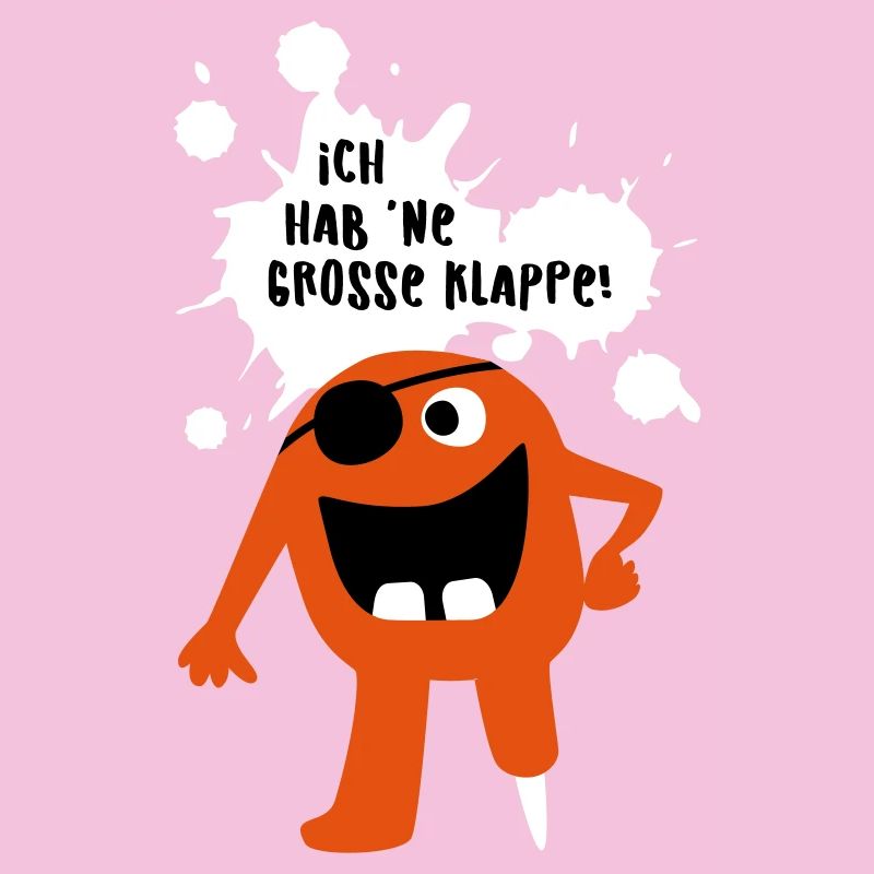 Monster große Klappe Großmaul Comic coole Quotes