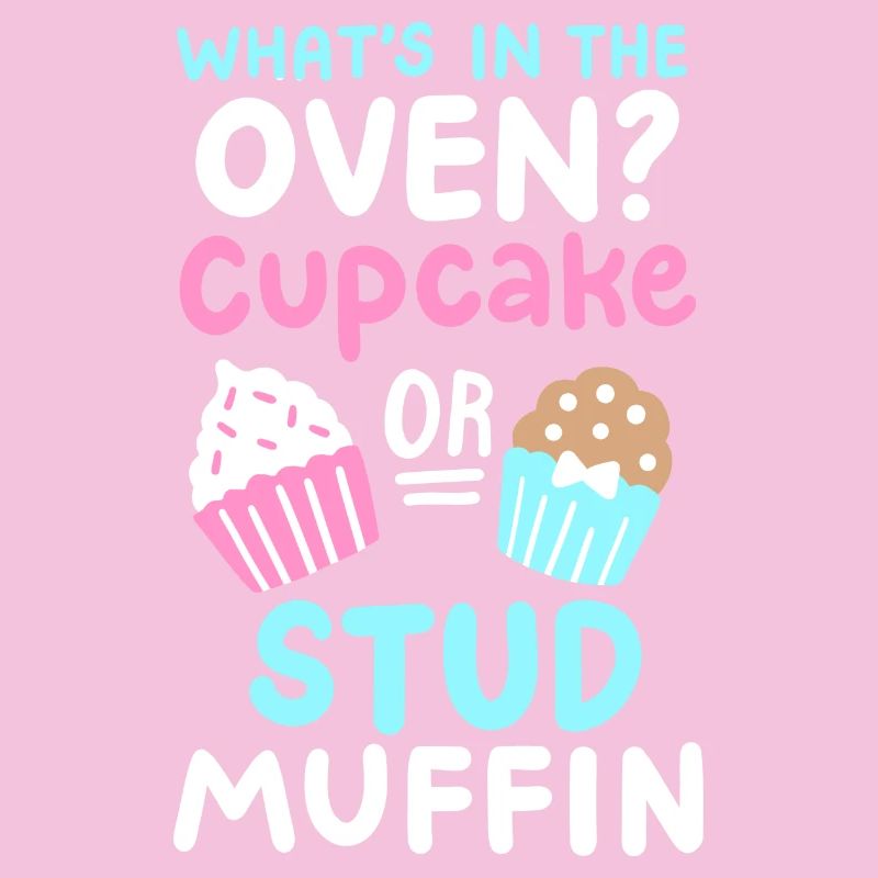 Cupcake oder Stud Muffin Gender Reveal Party