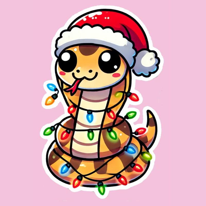 Emballage de serpent de Noël