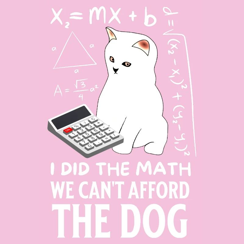 Humorous Cat Math Design