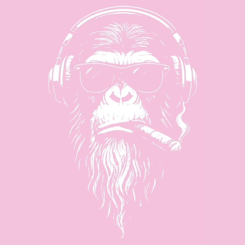 Chill DJ Monkey avec casque