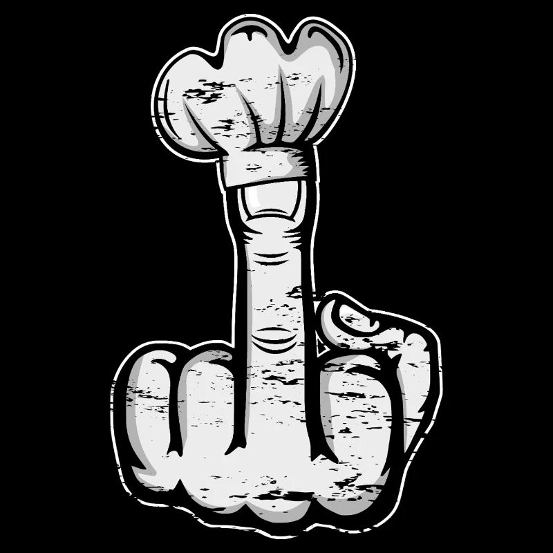 Doigt du milieu Stinky Finger chapeau de chef Design
