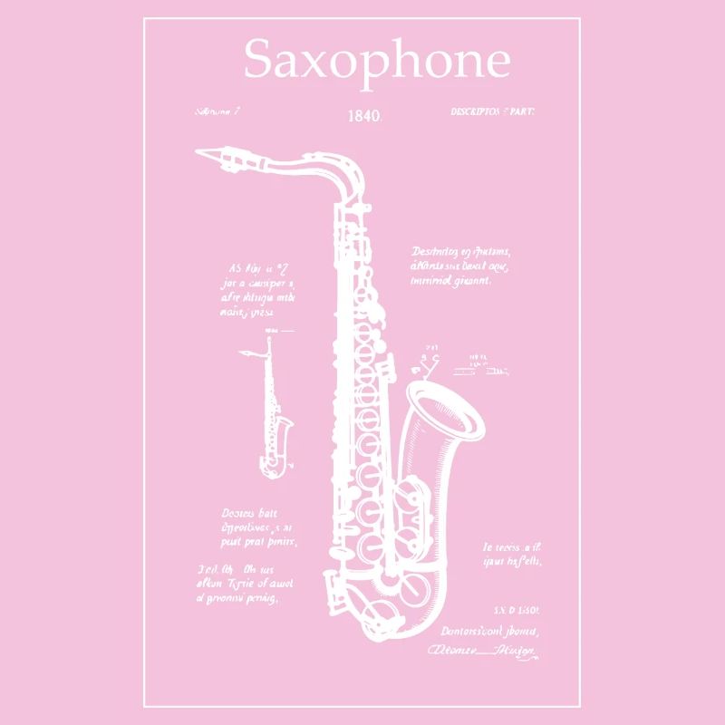 Noir-Saxophon-Bauplan