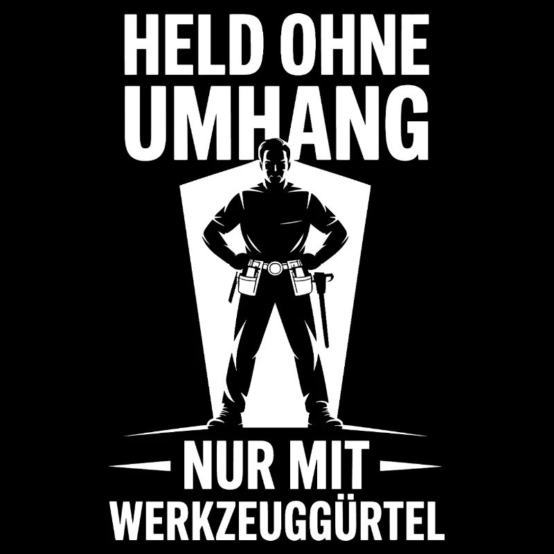 Held ohne Umhang – Handwerker mit Werkzeuggürtel