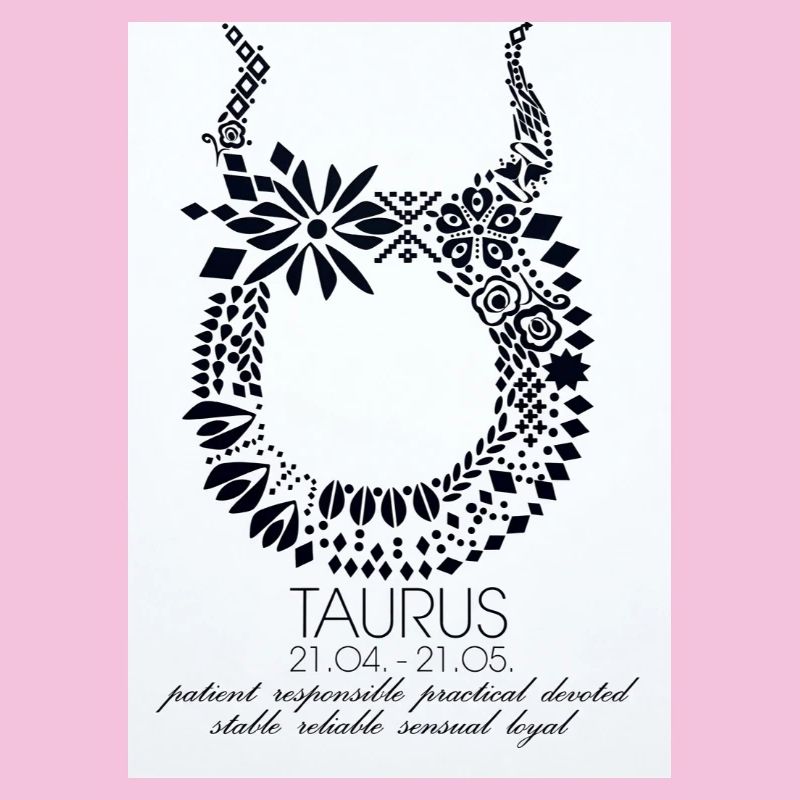 Taurus Blüten-Ornament