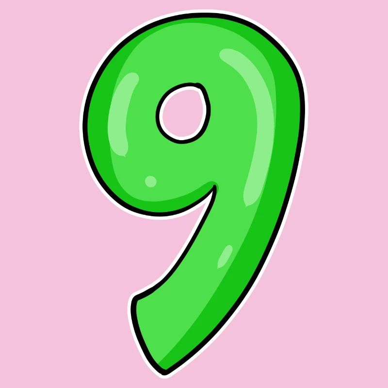 Numéro 9 - Neuf - 9 Motif