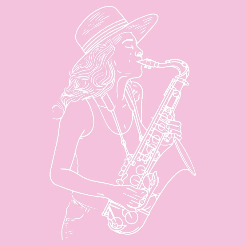 Dessin de saxophoniste