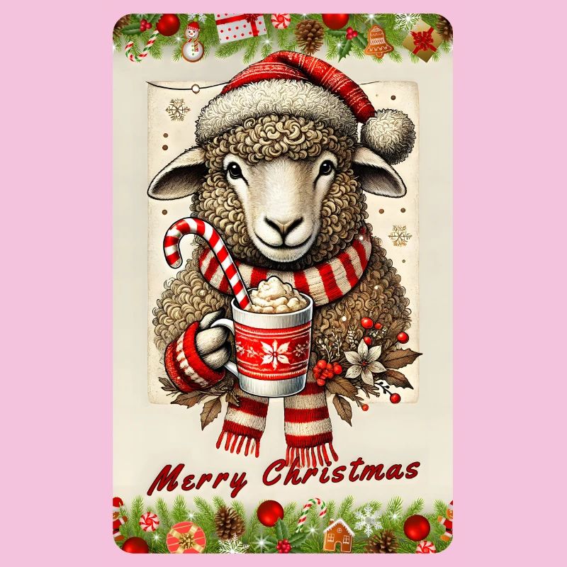 Mouton de Noël au chocolat chaud
