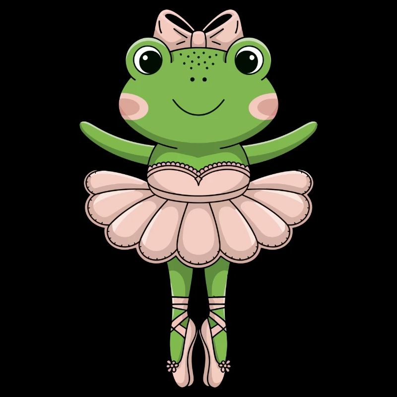 Grenouille de ballet en tutu rose