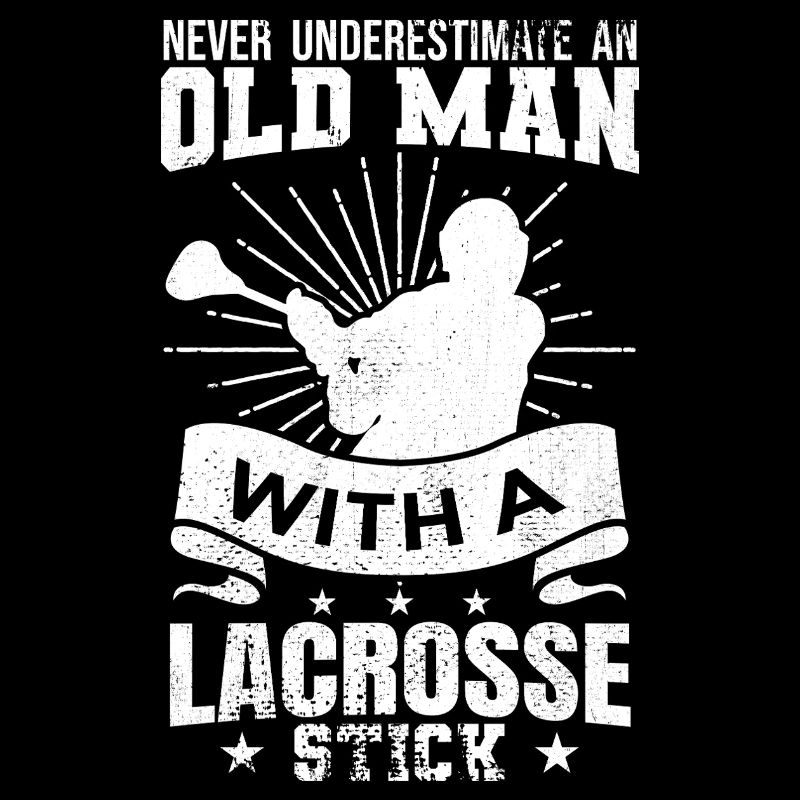 Lacrosse Spieler Opa