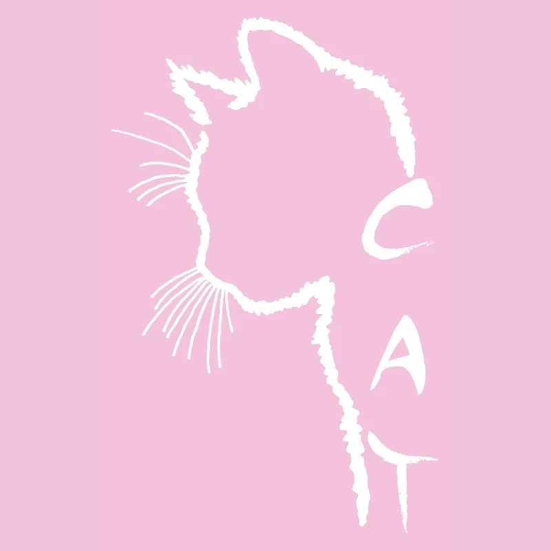 White Cat Silhouette