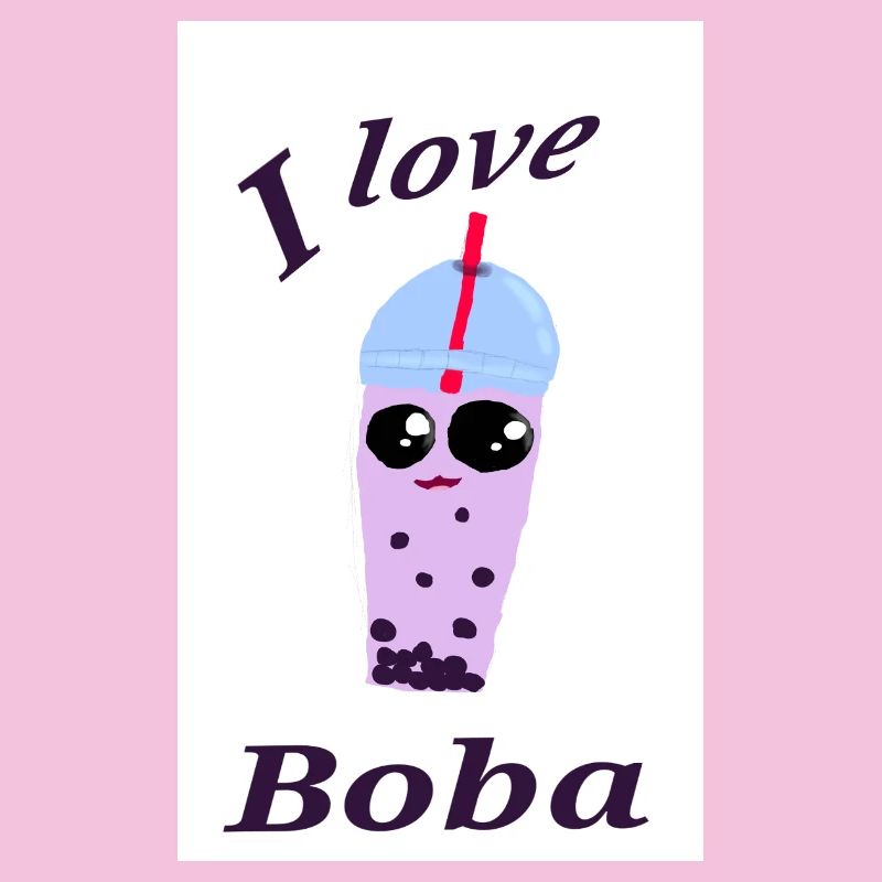 Funny Bubble Tea Illustration
