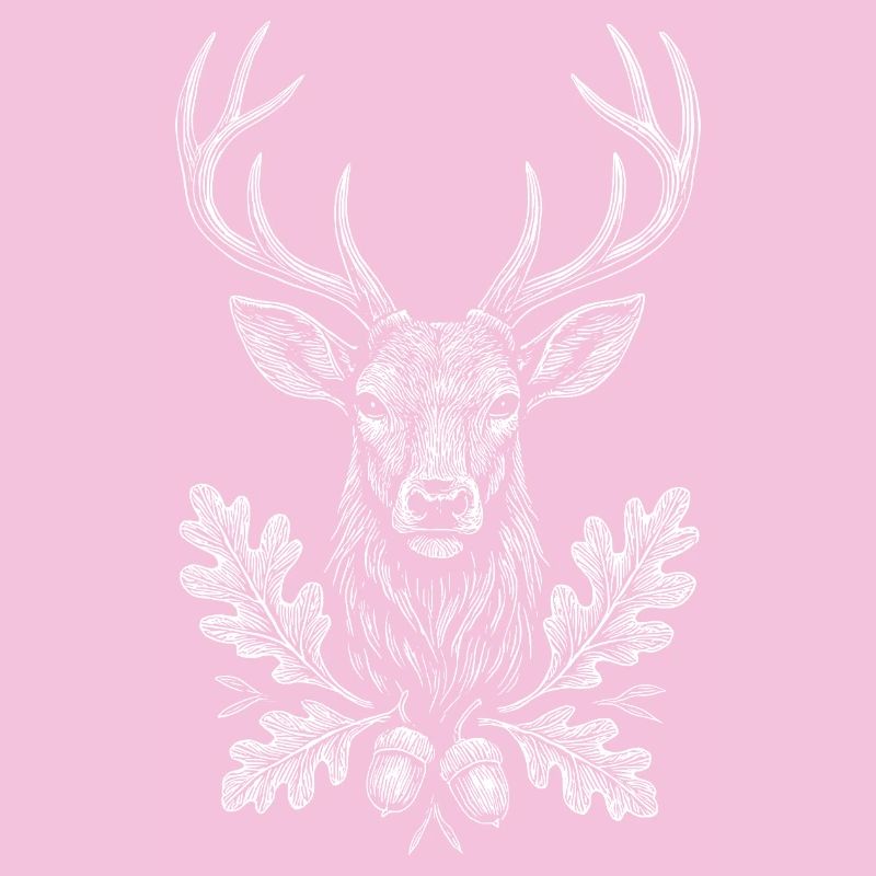 Deer Sketch Drawing Hunter Hunting Acorn Wild
