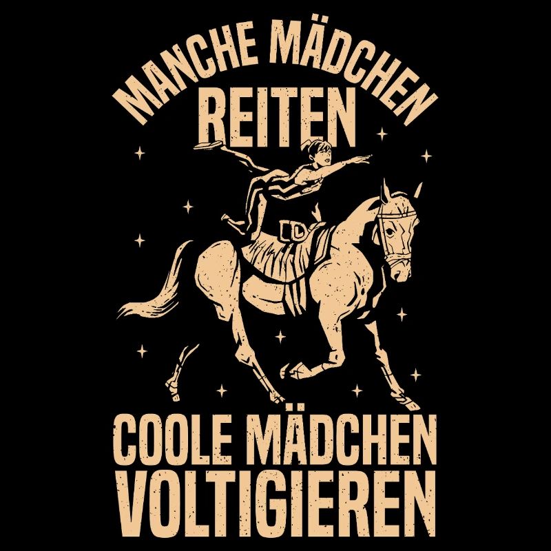 Coole Mädchen Voltigieren Pferd Reiten