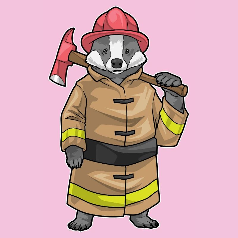 Badger Pompier Hache Brigade de pompiers