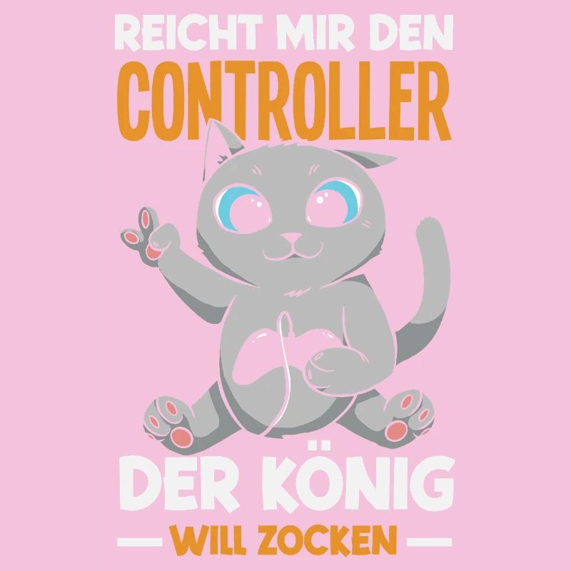 Hands me the controller – King wants to play