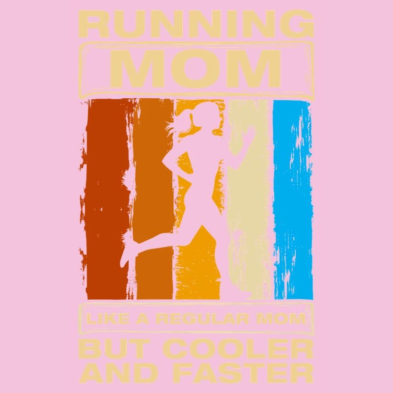Maman de course drôle de coureur coureur