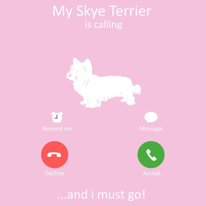 Mon Skye Terrier m’appelle et je dois aller à l’art
