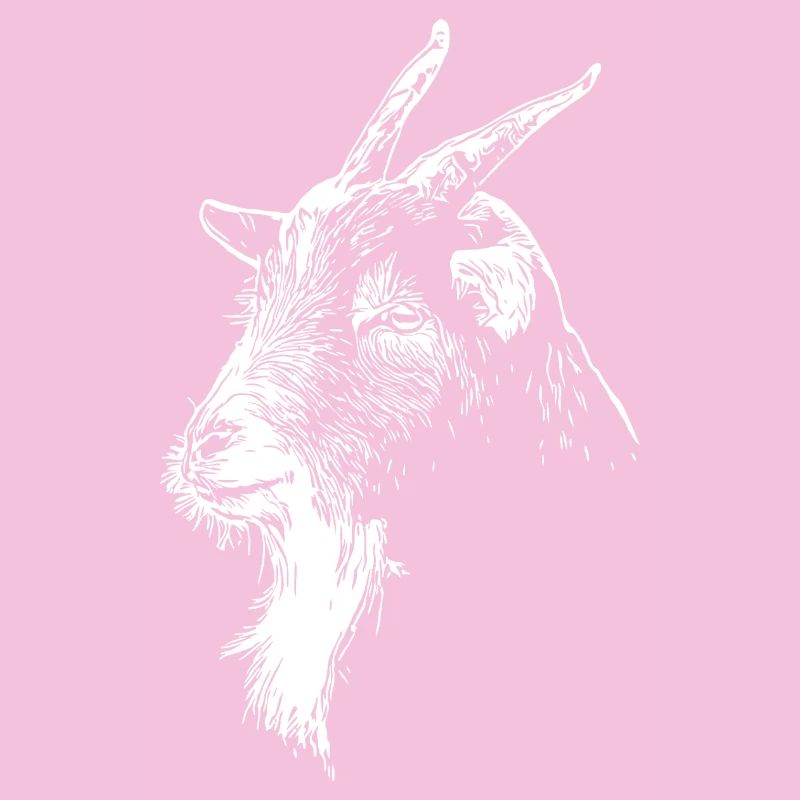 Graphisme minimaliste de silhouette de chèvre