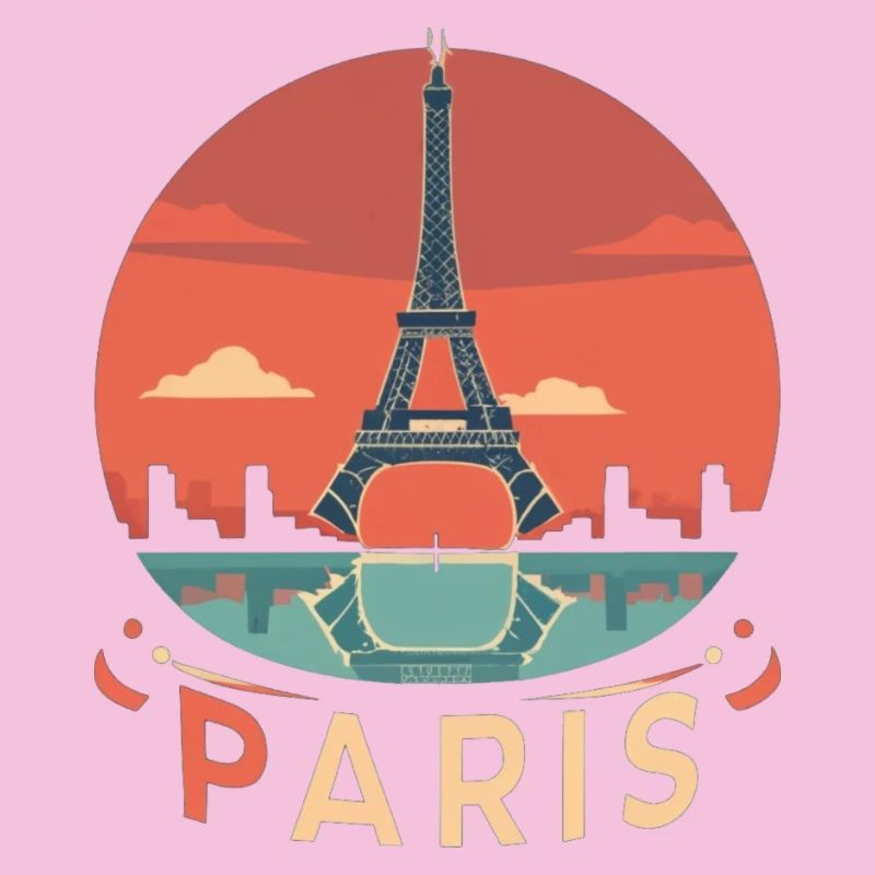 Cercle du coucher de soleil à Paris