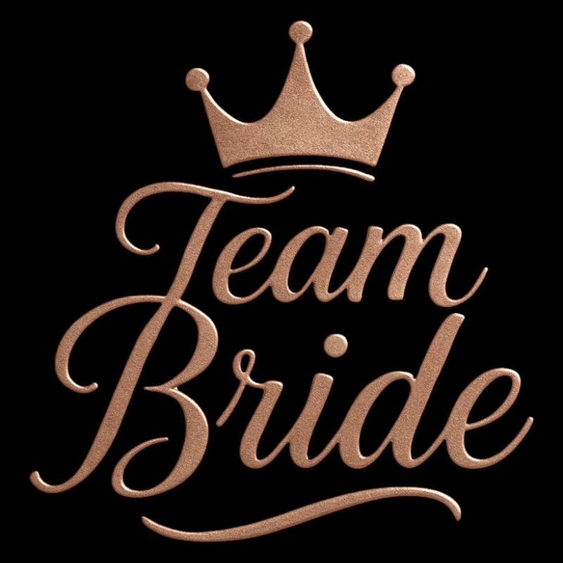 Team Bride Krone Rose Gold