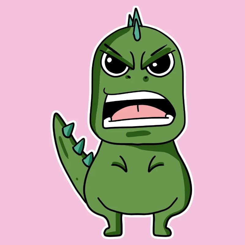 angry dino