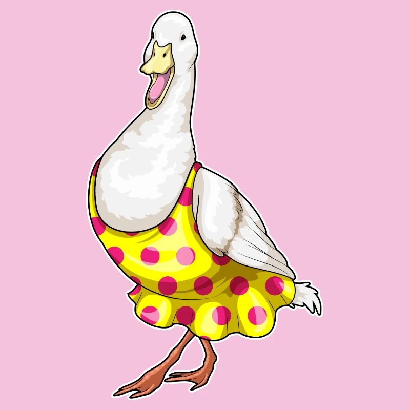 Robe à pois de canard